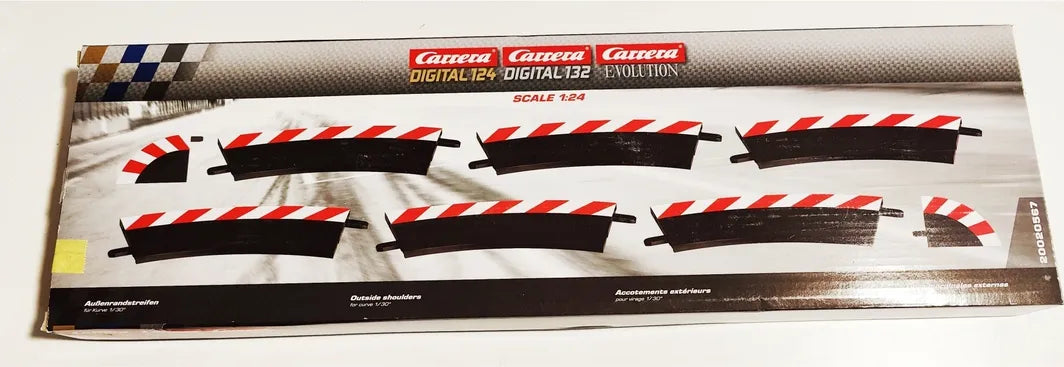 Carrera 20567 Outside Shoulders for Curve 1/30° - FIVE pieces only