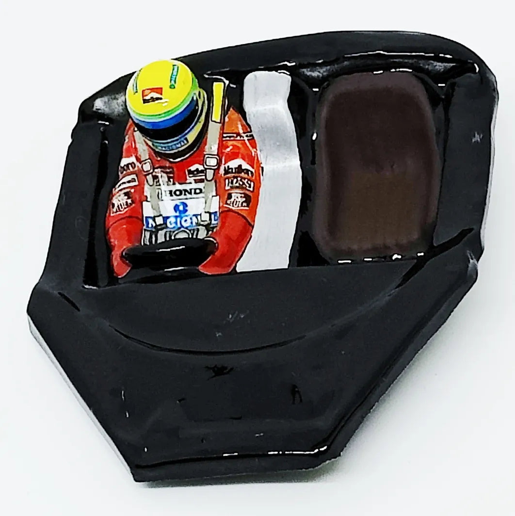 Interior - 1/24 black - Ayrton Senna, driver. Super lightweight detail!