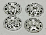 Wheel inserts, Strombecker 1/32 Jaguar .4" diameter. Set of four.