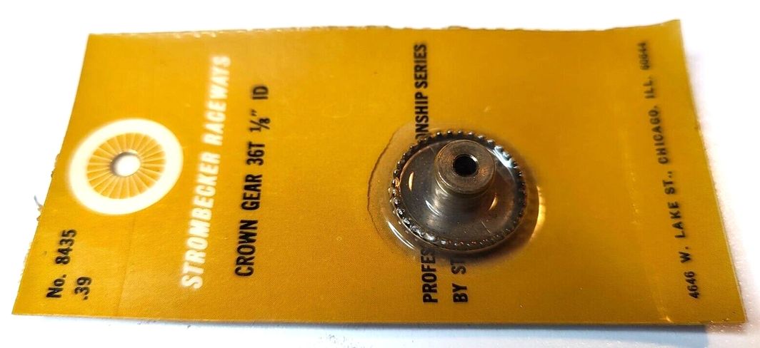 Gears, Strombecker #8435 Crown Gear 36 tooth 48 pitch for 1/8" axle.