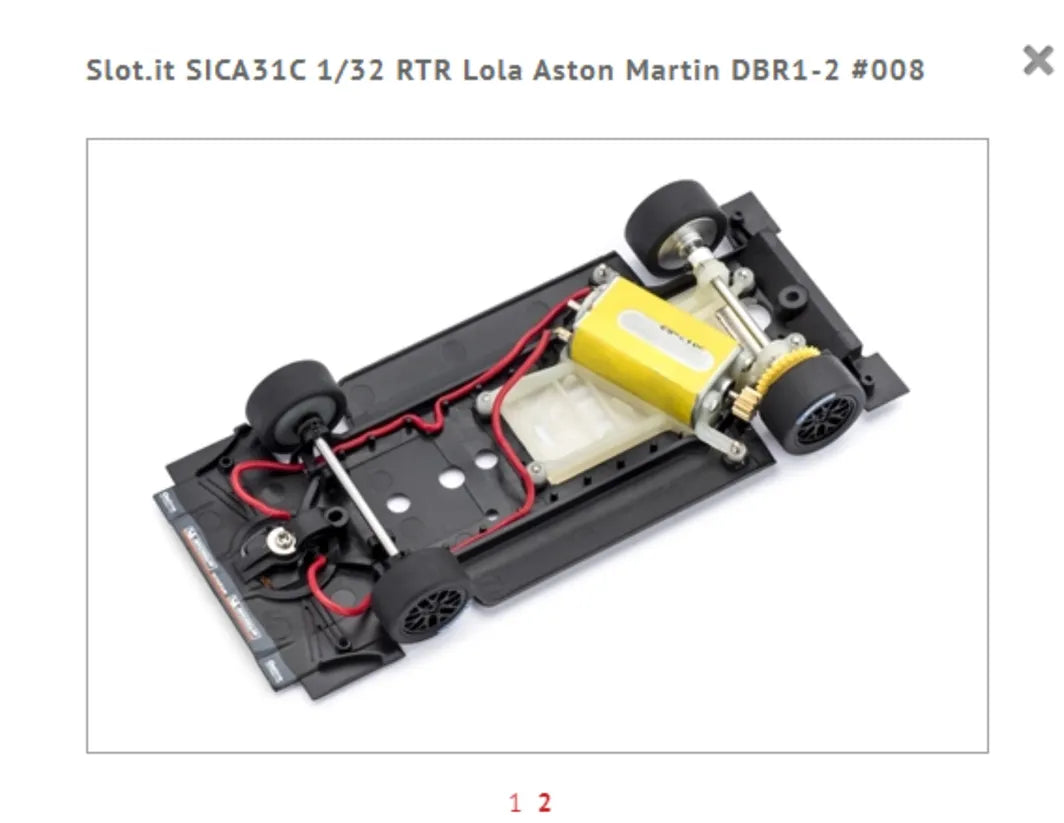 Slot.it 1/32 Analog RTR Car - Lola Aston Martin DBR1-2 2009 - Le Mans / #008