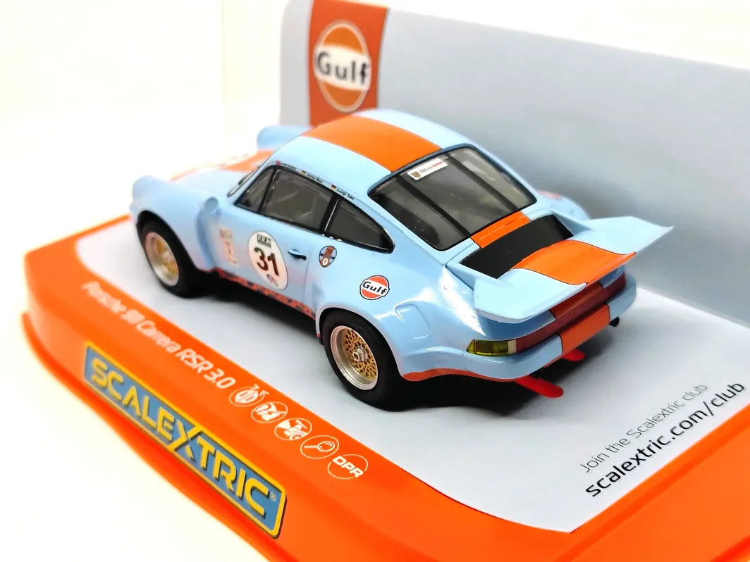 Scalextric C4304 Porsche 911 Carrera RSR 3.0 - Gulf Edition 1/32 Slot Car