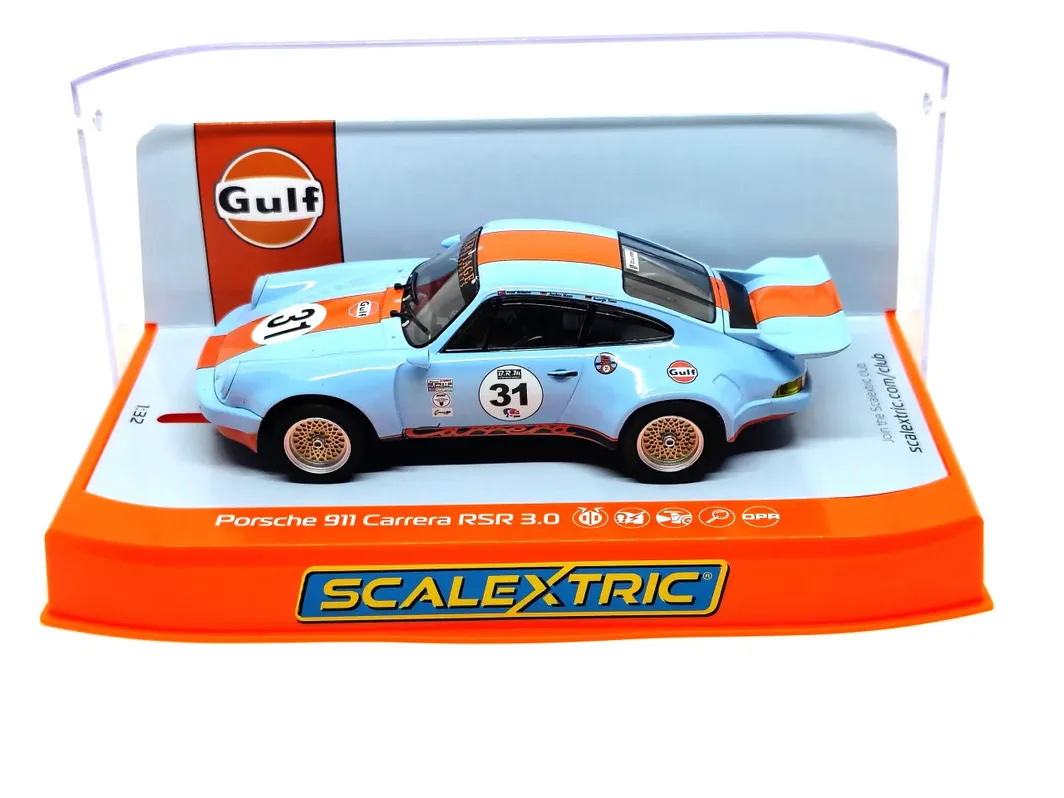 Scalextric C4304 Porsche 911 Carrera RSR 3.0 - Gulf Edition 1/32 Slot Car