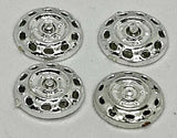 Strombecker 1/32 Jaguar wheel inserts .4" diameter.  Set of four.