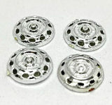 Strombecker 1/32 Jaguar wheel inserts .4" diameter.  Set of four.