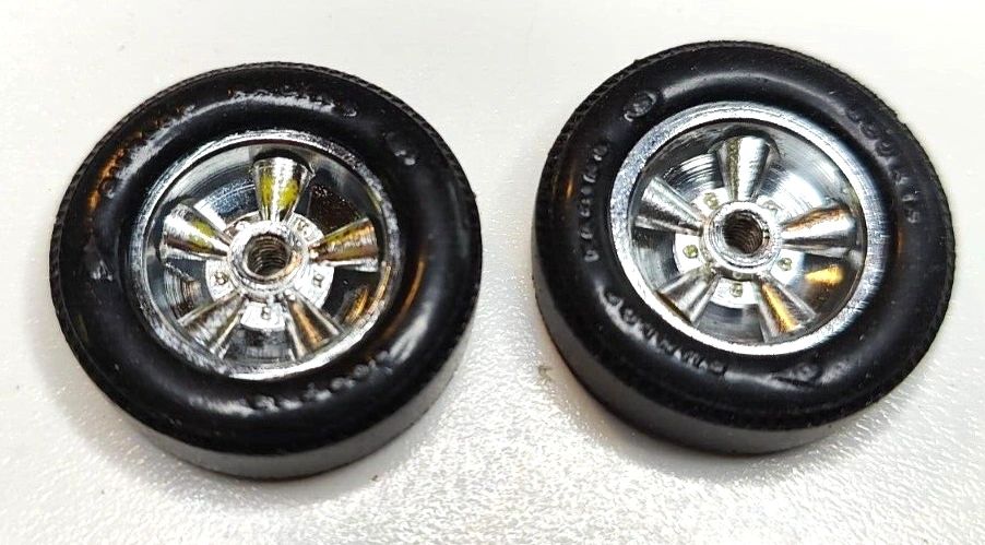 Tires – Strombecker Vintage #8314 & Polymer tires. 1 & 3/32" Dia X 5/16" wide