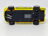 SLOTRAX custom 3D printed slot car chassis underside yellow #3