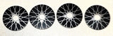 Wheel inserts, vintage VIP aluminum Spoke 1/2" OD.1/8"ID 4-Pack
