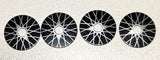 Wheel inserts, vintage VIP aluminum Spoke 1/2" OD.1/8"ID 4-Pack